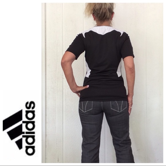 ADIDAS CLASSIC BLACK CLIMA COOL SHIRT MEDIUM - Picture 3 of 7